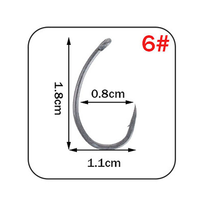 Presvlaka za ribolovne udice robne marke WPE 30 kom/lot Udica za ribolov šarana 2#/4#/6#/8#/ široki otvor s priborom za pecanje s mikro bodljikavom udicom