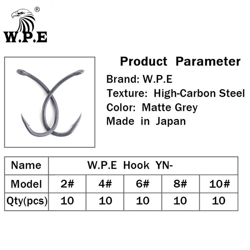 Presvlaka za ribolovne udice robne marke WPE 30 kom/lot Udica za ribolov šarana 2#/4#/6#/8#/ široki otvor s priborom za pecanje s mikro bodljikavom udicom