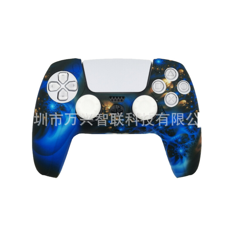 Vhodné pre rukoväť PS5, silikónový kryt, ochranné puzdro, rukoväť PS5, ochranný kryt, prenos vody, olejový sprej, silikónový mäkký plášť