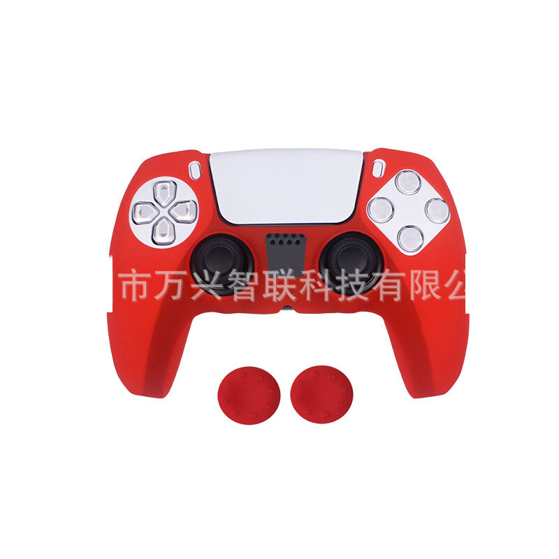 Vhodné pre rukoväť PS5, silikónový kryt, ochranné puzdro, rukoväť PS5, ochranný kryt, prenos vody, olejový sprej, silikónový mäkký plášť