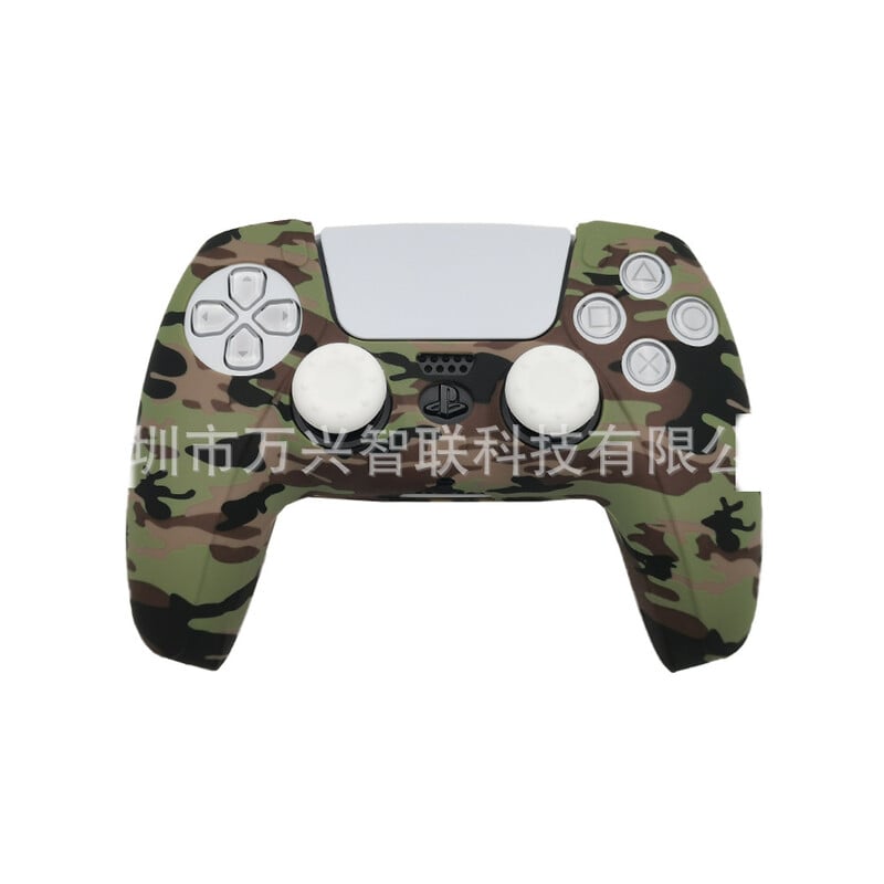 Vhodné pre rukoväť PS5, silikónový kryt, ochranné puzdro, rukoväť PS5, ochranný kryt, prenos vody, olejový sprej, silikónový mäkký plášť
