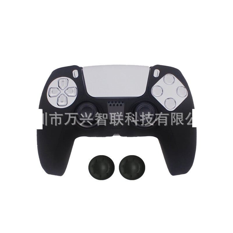Vhodné pre rukoväť PS5, silikónový kryt, ochranné puzdro, rukoväť PS5, ochranný kryt, prenos vody, olejový sprej, silikónový mäkký plášť