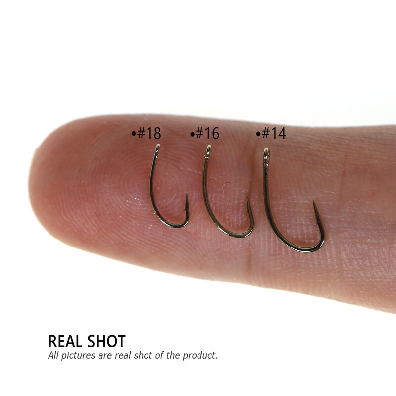 Bimoo Fly Fishing Dry Fly Fishing Udica Standard Wire Nymph Curved Hook Bronze Finish Small Fly Mamci Materijal za vezivanje 12 14 16 18 20