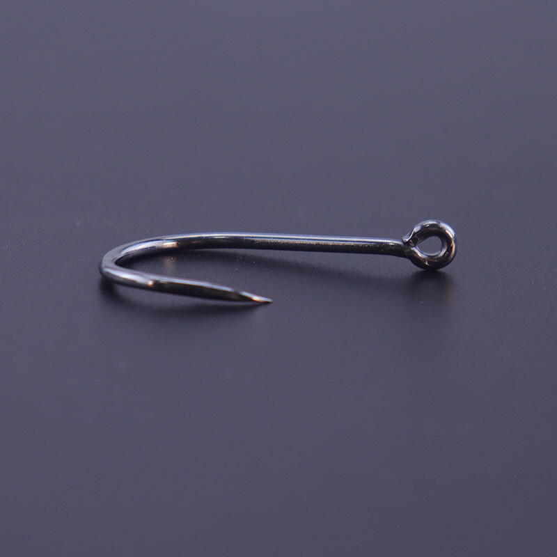 50 kom/lot Ribolovne udice Visokougljični premaz od nehrđajućeg čelika Bodljikave zaoštrene udice s kružnim okom za ribolov na moru i rijeci