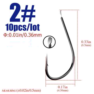 Ckamakastu 2210 crne udice za ribolov Udica s džig glavom za slanu vodu Dodaci za ribolovnu opremu Udica za šarana za pomoćne udice za ribu Sea Japan