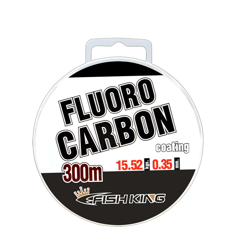 FISH KING 300m fluorouhlíkový monofilný nylonový vlasec s náterom, dovezený z Japonska, super silný profesionálny kaprový vlasec