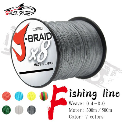 WALK FISH Japan 8X Fishing Line 300M 500M 8 Strands Braided Fishing Line Multifilament PE Line for Carp Fishing Wire