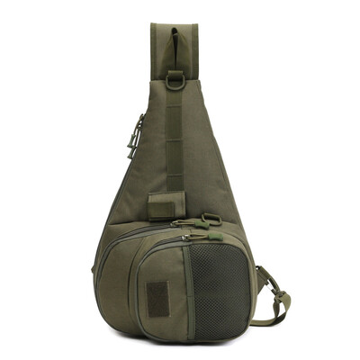 Veľkokapacitná rybárska taška na návnady, taktická Molle náprsná taška s viacerými vreckami, cestovná taška na pás, rybárske vybavenie, prút, rameno, crossbody