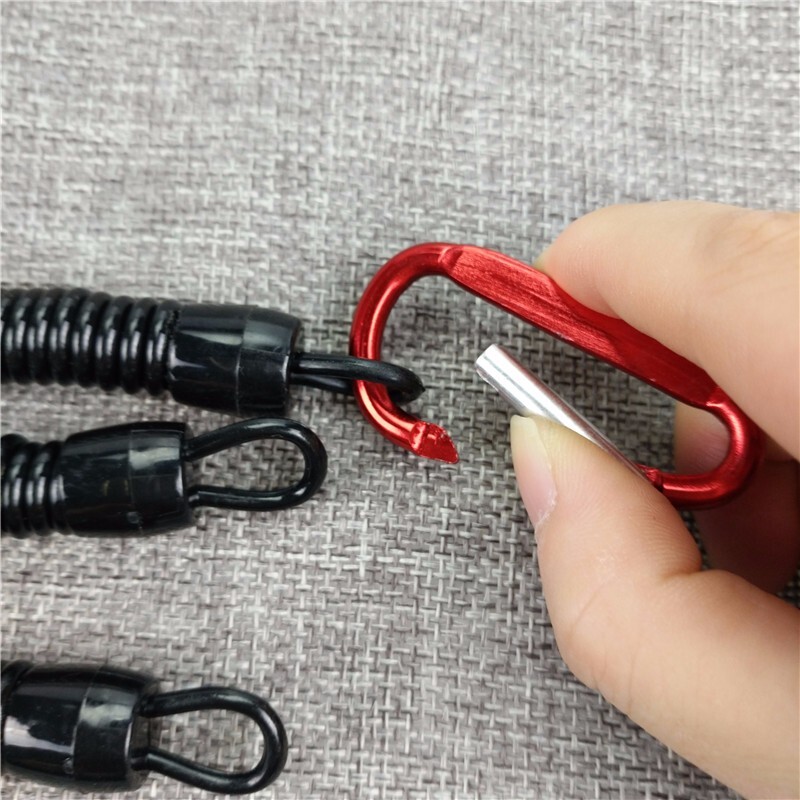 Uže za pecanje 3 kom 22 cm uvlačivi namotani remen s karabinerom TPU Uže za pecanje Uže za pričvršćivanje Ribolovni alati