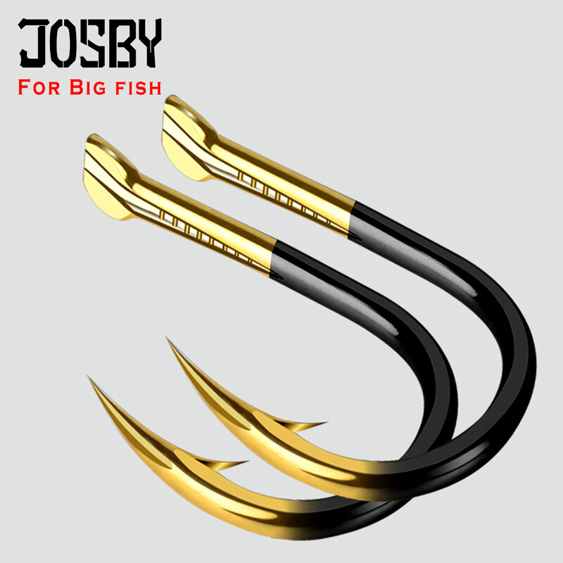 JOSBY 15PCS 30PCS udice za pecanje 2#-4# 6# 8# 10# 12# Visokokvalitetni bodljikavi držač mamaca Carbon Black Bait Držač udica