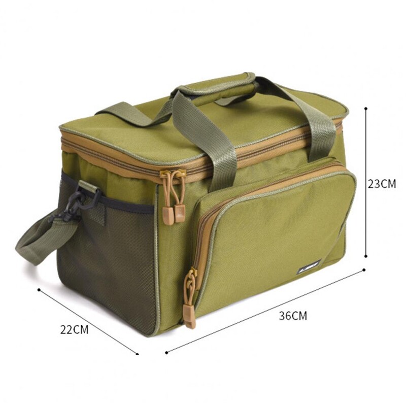 600D platnena putna torba za pohranu Vodootporna ribolovna oprema Torba za rame Ribolovna oprema Torba za pohranu tvrdih varalica Torba za mamac za ribolovni alat