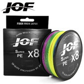 JOF X8 PE pletena struna za ribolov Pesca Carp Multifilament Fly Wire Japanska slana voda 150M 300M 500M 15LB-100LB