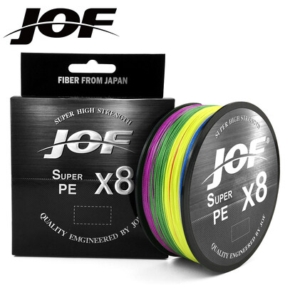 JOF X8 PE Braided Fishing Line Pesca Carp Multifilament Fly Wire Japanese Saltwater 150M 300M 500M 15LB-100LB