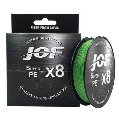 JOF X8 PE pletena struna za ribolov Pesca Carp Multifilament Fly Wire Japanska slana voda 150M 300M 500M 15LB-100LB