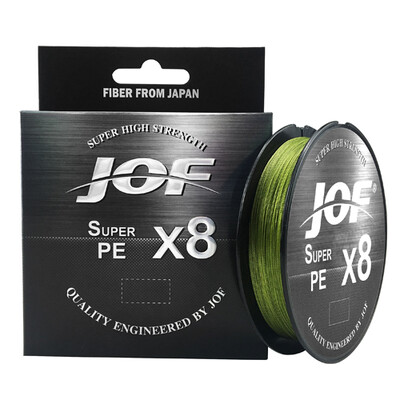 JOF X8 PE pletena struna za ribolov Pesca Carp Multifilament Fly Wire Japanska slana voda 150M 300M 500M 15LB-100LB