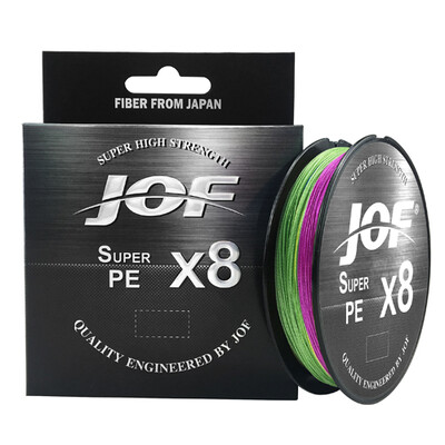 JOF X8 PE pletena struna za ribolov Pesca Carp Multifilament Fly Wire Japanska slana voda 150M 300M 500M 15LB-100LB