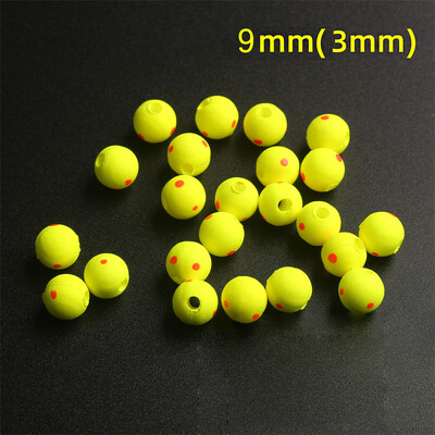 Novih 20 kom/1 vrećica velika plutajuća kuglica za pecanje s dvobojnim kuglicama za pecanje, plovci za ribolov Ultra-lagana plutajuća lopta od EPS pjene Set žutih mamaca za plovak