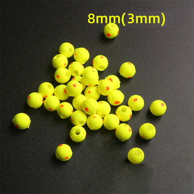 Novih 20 kom/1 vrećica velika plutajuća kuglica za pecanje s dvobojnim kuglicama za pecanje, plovci za ribolov Ultra-lagana plutajuća lopta od EPS pjene Set žutih mamaca za plovak