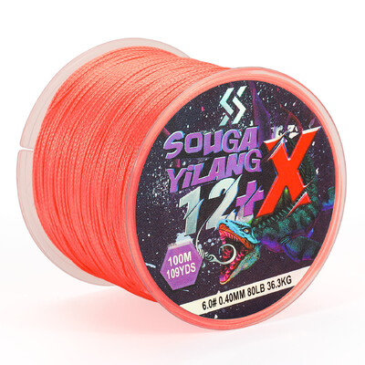 Sougayilang X12 100m pleteni strun 5 boja 18-80LB Multifilamentna žica za ribolov šarana Japanski PE pleteni strun Dodatna oprema Pesca
