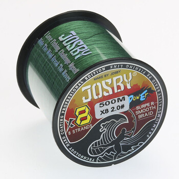 JOSBY Pesca Fly Fishing Line 8 Strand PE Carp Braided Wire Peche Sea Spinning Multifilamento Cord 12~120LB 1000M 500M 300M 150M