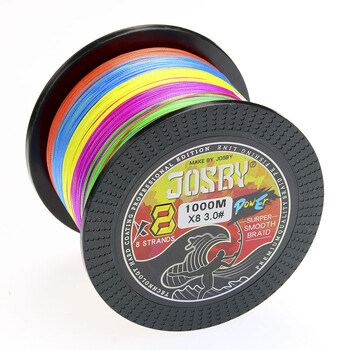 JOSBY Pesca Fly Fishing Line 8 Strand PE Carp Braided Wire Peche Sea Spinning Multifilamento Cord 12~120LB 1000M 500M 300M 150M