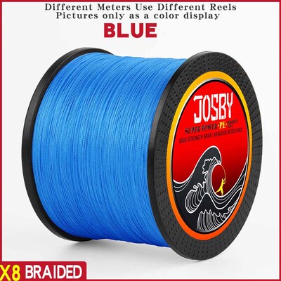 JOSBY Pesca Fly Fishing Line 8 Strand PE Carp Pletena Žica Peche Sea Spinning Multifilamento Cord 12~120LB 1000M 500M 300M 150M