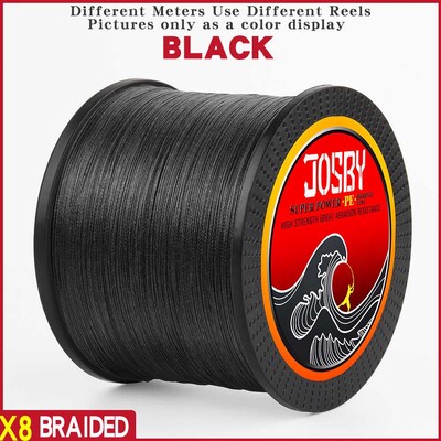 JOSBY Pesca Fly Fishing Line 8 Strand PE Carp Pletena Žica Peche Sea Spinning Multifilamento Cord 12~120LB 1000M 500M 300M 150M