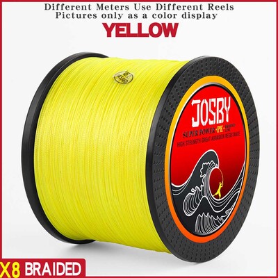 JOSBY Pesca Fly Fishing Line 8 Strand PE Carp Pletena Žica Peche Sea Spinning Multifilamento Cord 12~120LB 1000M 500M 300M 150M