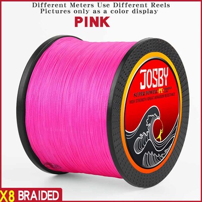 JOSBY Pesca Fly Fishing Line 8 Strand PE Carp Pletena Žica Peche Sea Spinning Multifilamento Cord 12~120LB 1000M 500M 300M 150M
