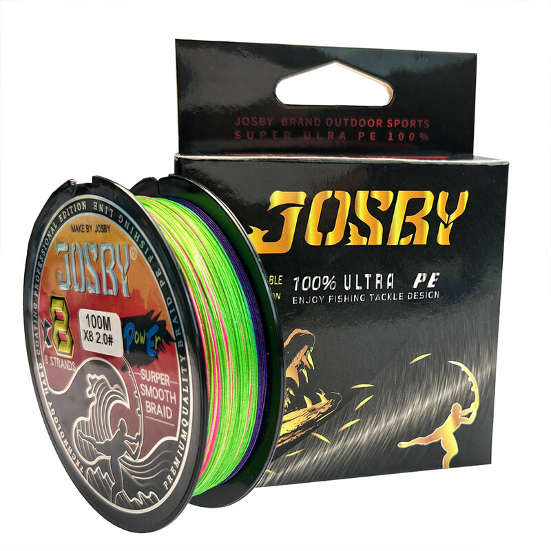 JOSBY Pesca Fly Fishing Line 8 Strand PE Carp Pletena Žica Peche Sea Spinning Multifilamento Cord 12~120LB 1000M 500M 300M 150M