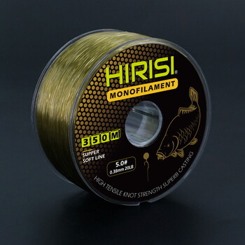 Hirisi 350m Super Strong Fishing Line 12LB-20LB Japan Monofilament Nylon Carp Fishing Line Fishing Accessories