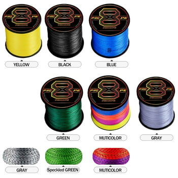 PROXPE Нова 8 нишки PE риболовна въдица 100M 300M 500M 1000M Multifilament Braided Carp Wire Fish Equipment Raid Fishing Line Tool