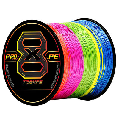 PROXPE Nova PE struna za pecanje s 8 niti 100M 300M 500M 1000M Multifilamentna pletena šaranska žica Oprema za ribu Raid Ribolovna struna