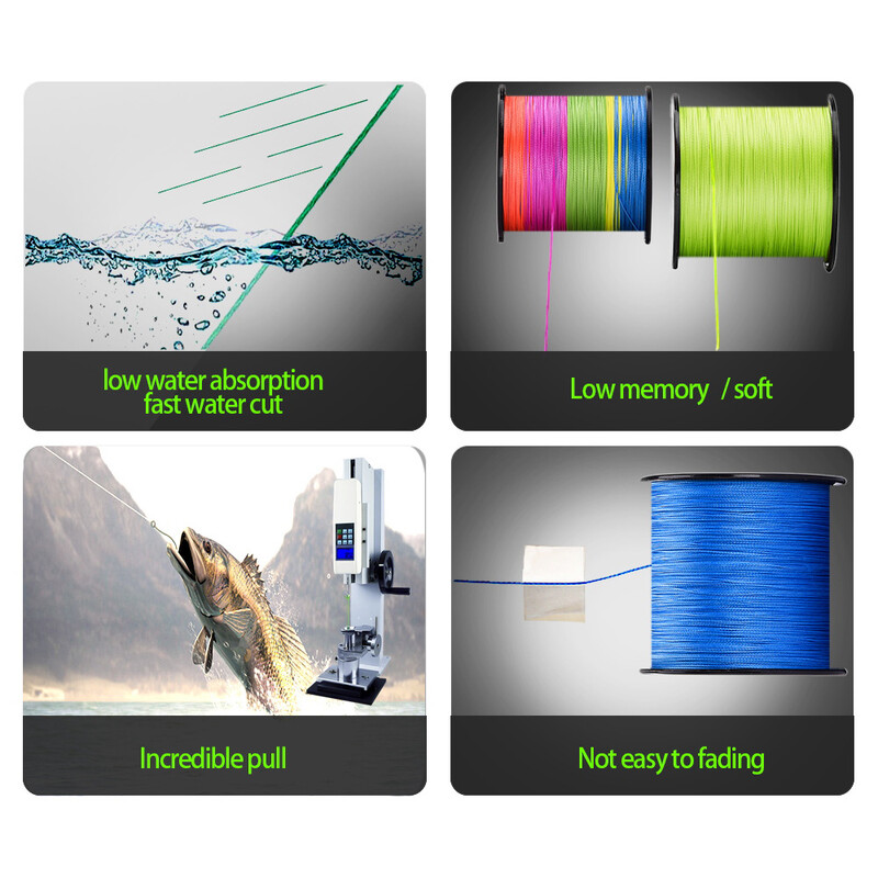 PROXPE Nova PE struna za pecanje s 8 niti 100M 300M 500M 1000M Multifilamentna pletena šaranska žica Oprema za ribu Raid Ribolovna struna