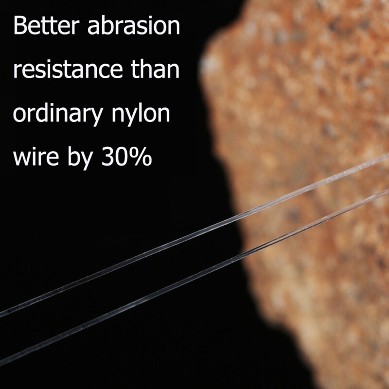 100M struna za pecanje presvučena fluorougljikom, super jaka najlonska struna za pecanje od monofilamenta, nevidljiva, lako bacanje, brzo tone