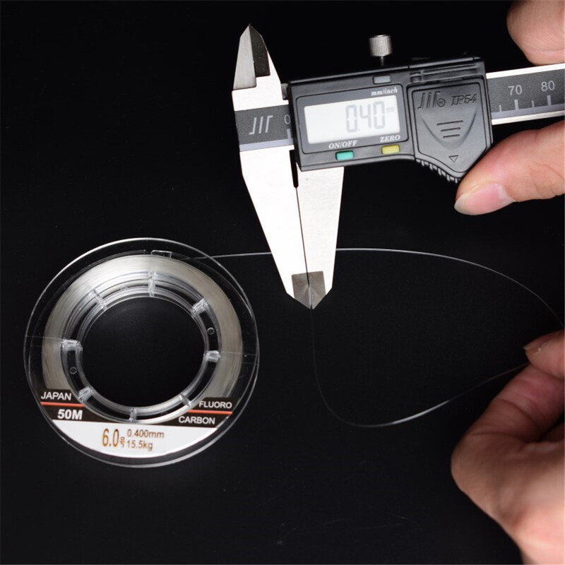 Mavllos Full Sink Fluorocarbon Ribolov Struna 50m 100m 100% Monofilament Carp Ribolov Struna Leader Japanska Karbonska Struna