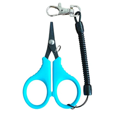 ALASICKA 1kom Višenamjenske škare za ribolov Prijenosne škare Cut Pe Pletena struna Mamac Alati uključeni kopča užeta Ribolovni pribor