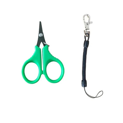 ALASICKA 1kom Višenamjenske škare za ribolov Prijenosne škare Cut Pe Pletena struna Mamac Alati uključeni kopča užeta Ribolovni pribor