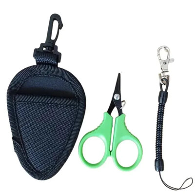 ALASICKA 1kom Višenamjenske škare za ribolov Prijenosne škare Cut Pe Pletena struna Mamac Alati uključeni kopča užeta Ribolovni pribor