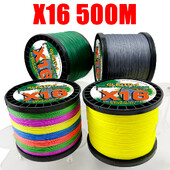 Pletený rybársky vlasec GHOTDA Big Fish, 16 prameňov, 500 m, PE Extreme, 25-200 libier, pomocné rybárske vlasce, Power Sea Wire, multifilament