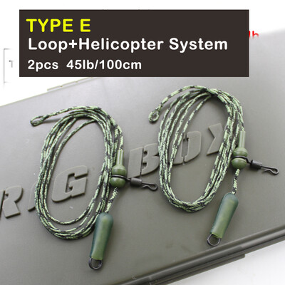 100 cm 45 lb Konac za ribolov šarana Spremni za vezivanje Terminal za pribor Veza udica Petlja za ribolov Helikopterski sustav za pribor za ribolov šarana