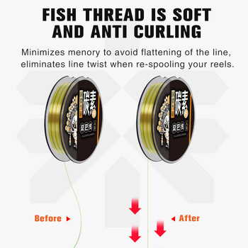 ZUKIBO 100% Pure Fluorocarbon Fishing Line Premium Leader Υλικό από την Ιαπωνία, Ανθεκτικό στην τριβή, Fast Sinking Fishing Leader