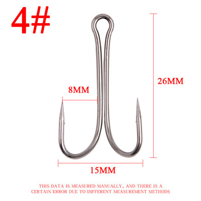10/50/100 ks dlhý driek dvojitý háčik s ostnatým rybárskym háčikom bez buriny viazanie mušiek na jigové rybárske háčiky na ryby s háčikom na mäkké nástrahy