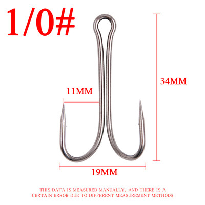 10/50/100 ks dlhý driek dvojitý háčik s ostnatým rybárskym háčikom bez buriny viazanie mušiek na jigové rybárske háčiky na ryby s háčikom na mäkké nástrahy