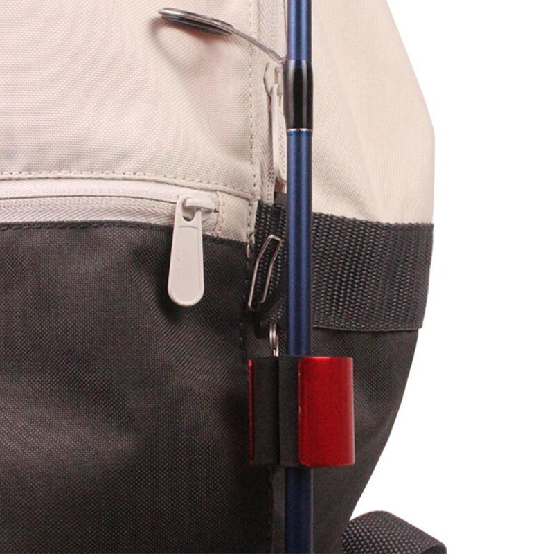 Meškerykočio laikiklio spaustukas Metalinis korpuso atrama Nešiojami diržo segtiniai meškerės laikikliai, stovintys, tvirti ir tvirti žvejybos priedai