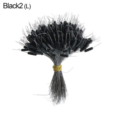 300 kom/pakiranje Crni plovak Ribolov Bobber Silikonski čep Space Bean Connector Ribolovna struna Otporni pribor za ribolov