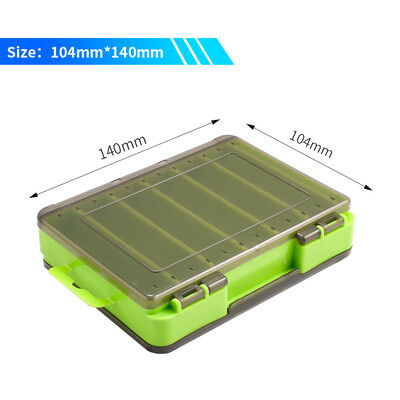 Kutija za pribor za pecanje Spremište za mamce 14 odjeljaka Dvostrana otvorena kutija Spremnik za snagu Mamci Pribor Oprema Pesca Set alata