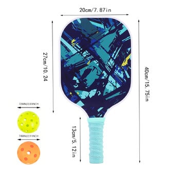 Pickleball Paddle Карбонови влакна Одобрен от USAPA комплект Pickleball Спортна ракета за плажен тенис на открито Топка за крикет