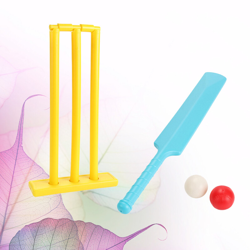 4бр. Детски комплект за крикет Игра на открито Крикет Bat Stump Родител Дете Интерактивна спортна игра за задния двор ( )