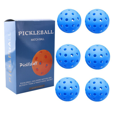 Pickleball 74mm Ανθεκτικό 40 οπών Outdoor Box 3/4/6Pcs Pickleballs Outdoor Sport For Competition Πακέτα Pickleball υψηλής ελαστικότητας